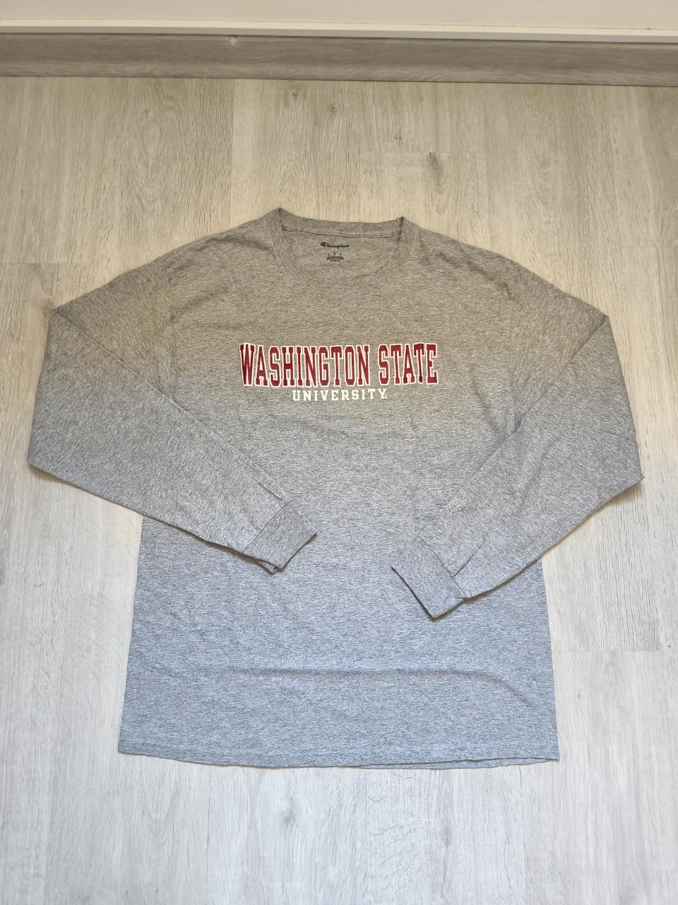 T-Shirt Manche Longue Champion Gris Taille L